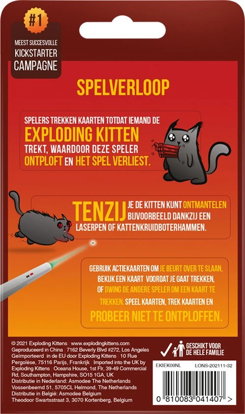 Exploding Kittens Voor 2 Spelers - Afbeelding 3