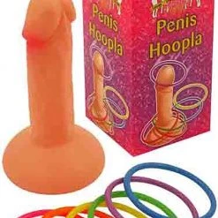 Partychimp Piemel Ringgooi Spel (met 6 Ringen) Piemel Ringenspel Vrijgezellenfeest Vrouw Penis Team Bride Bride To Be Grappig Spel