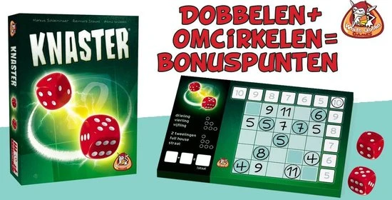 White Goblin Games Dobbelspel Knaster (nl) - Afbeelding 4
