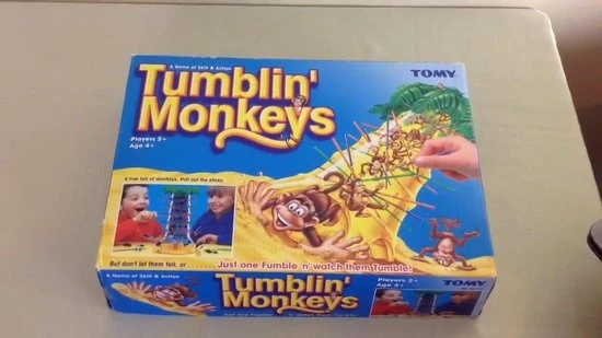 HaveFun - Vallende Aapjes - Slingerende Apen - Cadeau Voor Kinderen - Behendigheidsspel - Afbeelding 2