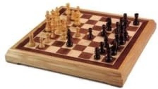 Engelhart Games- Schaakspel Ingelegd- Speelveld 40 X 40 Cm-Hoogte Koning 77 Mm - Afbeelding 5