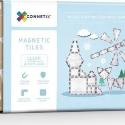 Connetix Tiles Connetix - Starter Clear Pack 34 Stuks - Magnetisch Constructiespeelgoed