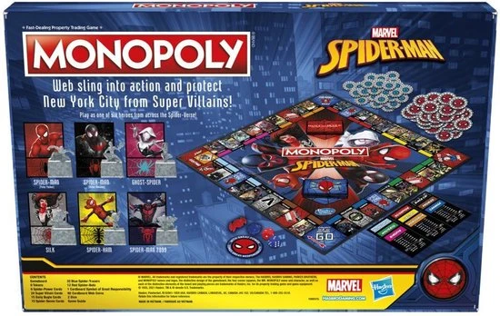 Monopoly Spider-Man - Engelstalig Bordspel - Afbeelding 3