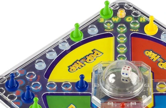 Pop En Hop - Mens Erger Je Niet Variant - Bordspel Voor Kinderen | Grafix - Afbeelding 7