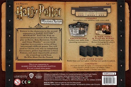 USAopoly Harry Potter: Hogwarts Battle 60 Min Board Game Expansion - Afbeelding 6