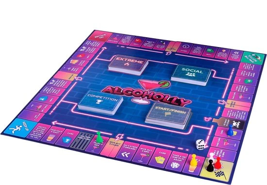 NX Party - ALCOHOLLY - Drinking Game - Drinkopoly - Engelstalig - Boardgames - Drankspel - Gameboard - English - Afbeelding 3