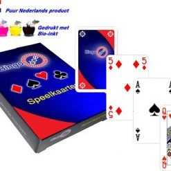 Merkloos Professionele Speelkaarten - Bridge Size - Nederlands Product - Bio Inkt - LET OP: 2 Spellen Voor 9,90! - Bingo-doe