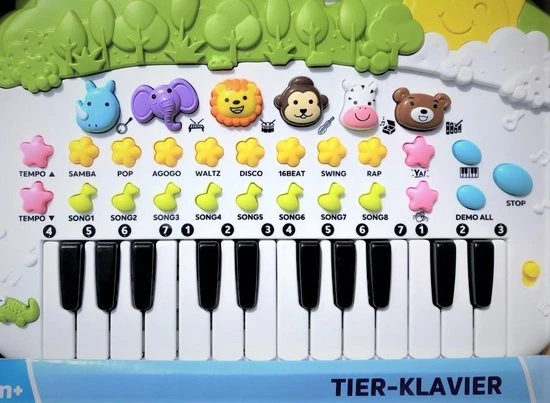 Basic Dierenpiano - Muziek Piano - Dieren - Vanaf 12 Maanden - Jungle Piano - Afbeelding 2