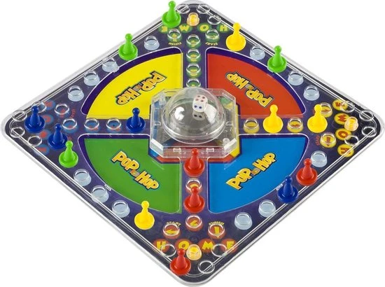 Pop En Hop - Mens Erger Je Niet Variant - Bordspel Voor Kinderen | Grafix - Afbeelding 2