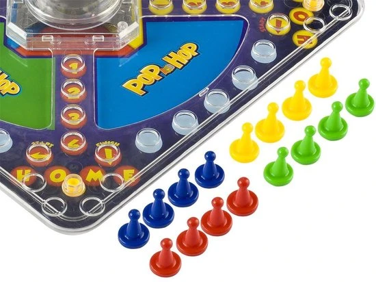 Pop En Hop - Mens Erger Je Niet Variant - Bordspel Voor Kinderen | Grafix - Afbeelding 8