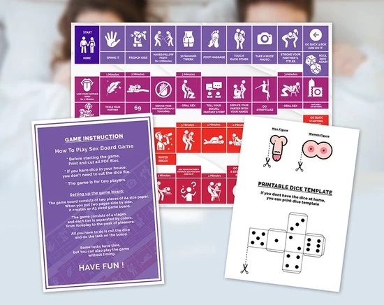 LoveGuider Digitaal Downloadbaar Sexspel - Printbare Bordspel - Liefde Avontuur Seksspel - Stout Spel Voor Koppels - Liefdespel - Avontuurlijke Liefde Seks Spel - Cadeau Voor Hem - Cadeau Voor Haar - Afbeelding 3