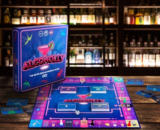 NX Party - ALCOHOLLY - Drinking Game - Drinkopoly - Engelstalig - Boardgames - Drankspel - Gameboard - English - Afbeelding 2