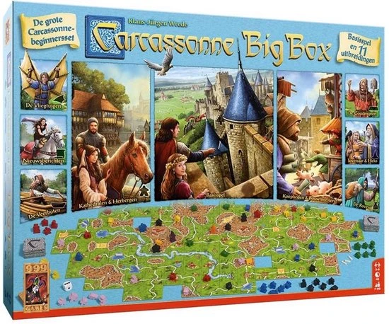 Merkloos Spellenbundel - 2 Stuks - De Kwakzalvers Van Kakelenburg & Carcassonne Big Box 3 - Afbeelding 4