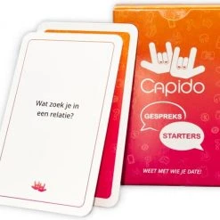 Capido Gespreksstarters - Dating Kaartspel - Relatiespel - Vragenspel Voor Een Openhartig Gesprek Met Je Date