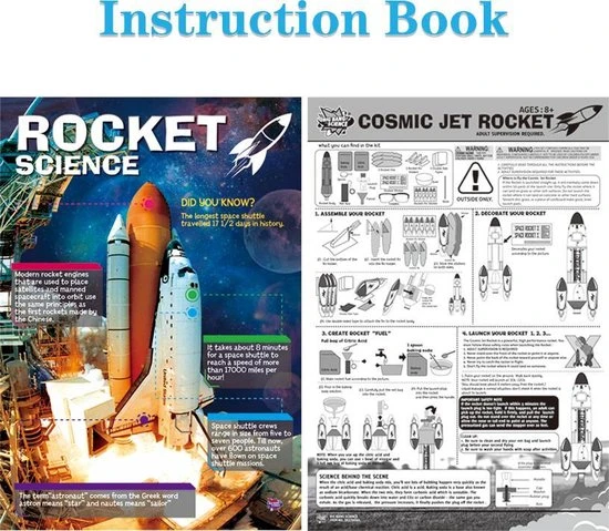 Brimley? Raket Experimenteerdoos - Wetenschapsdoos - DIY Wetenschap Set - STEM Speelgoed - Afbeelding 16