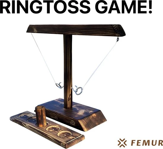 Femur Ring Toss Game Inclusief 2 Shotglaasjes - Drank Spelletjes Gezelschapsspel Drankspel TikTok Ring Gooien Shot Spel - Ringtoss - Afbeelding 5