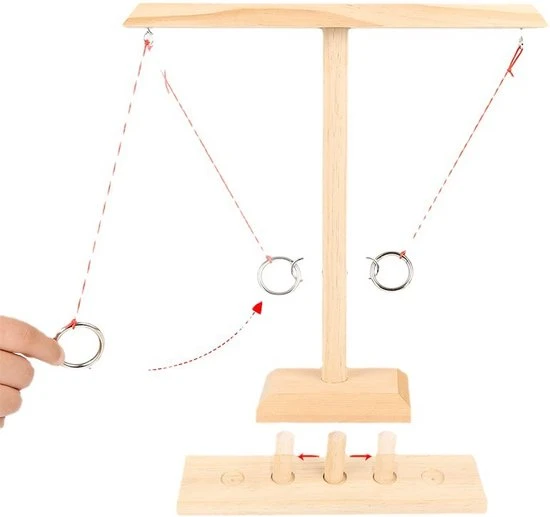 VG Deals Ring Toss Game | Drank Spelletjes | Drinking Game | Shots Party Game | Let S Get Drunk | Behendigheid Spel | Ringwerpen | Vrienden Spel | Gezelligheids Spel | Cafe Spel | 2 Persoons | Houten Drinkspel | Ring Gooien - Afbeelding 4