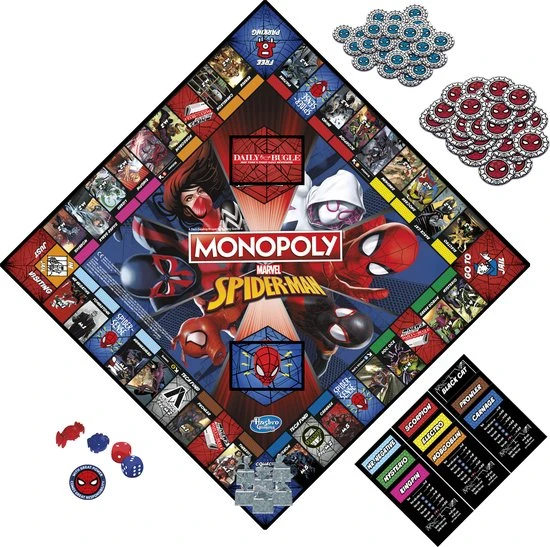 Monopoly Spider-Man - Engelstalig Bordspel - Afbeelding 4