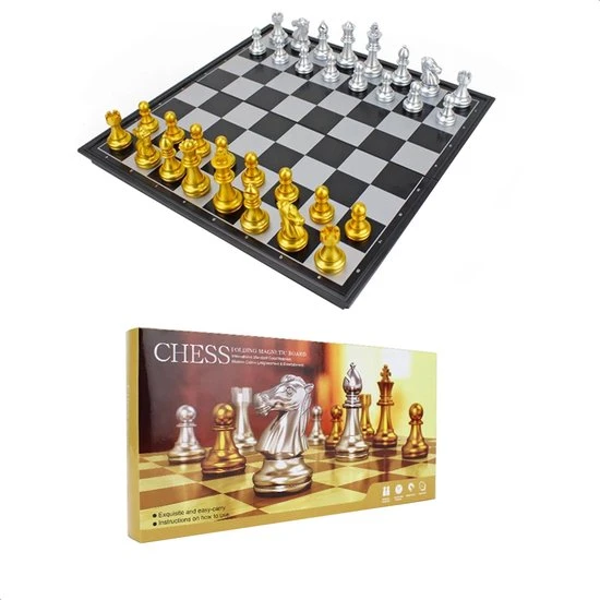 Dayshake Magnetisch Schaakspel - Schaakbord Met Schaakstukken - Inklapbaar Schaakset - Afbeelding 4