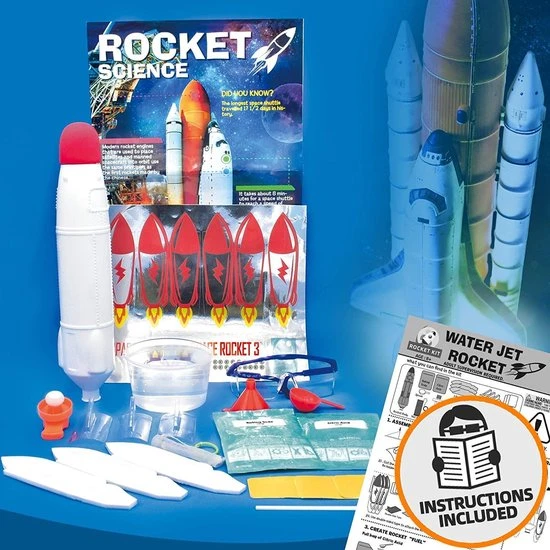 Brimley? Raket Experimenteerdoos - Wetenschapsdoos - DIY Wetenschap Set - STEM Speelgoed - Afbeelding 12