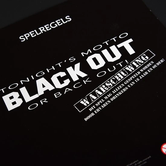 Merkloos Black Out Dutch Edition - Drankspel - Partyspel - Bordspel - Drankspel Voor Volwassenen - Drinking Game - Afbeelding 6