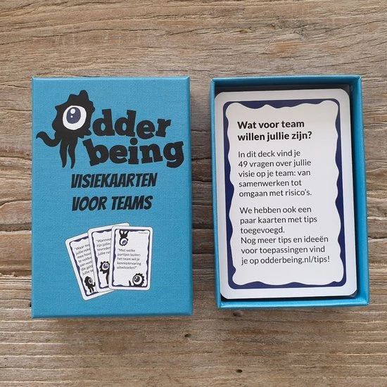 Odder Being - Visiekaarten Voor Teams - 55 Kaarten - Vragen Voor Teambuilding, Teamcoaching, Leiderschapscoaching