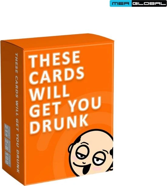 M.E.R. Global These Cards Will Get You Drunk - Kaartspel - Drankspel - Spellen Voor Volwassenen - Set Kaarten