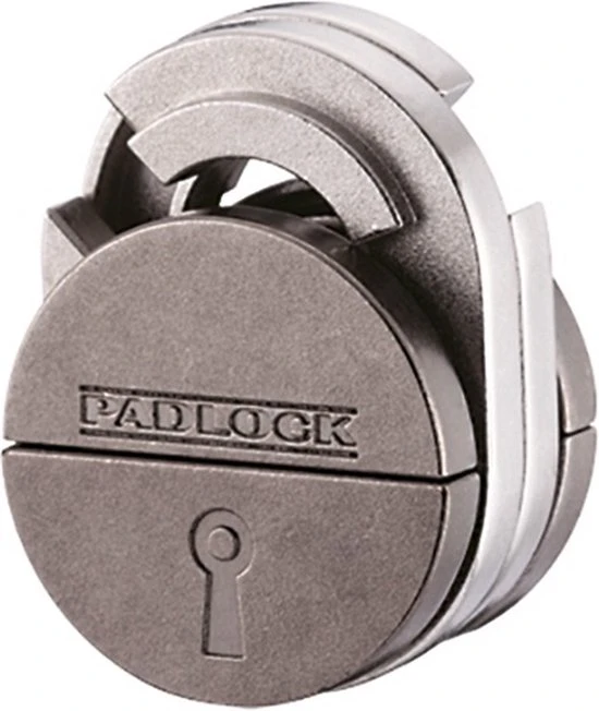 Huzzle Breinbreker Cast Padlock Zilver - Afbeelding 4