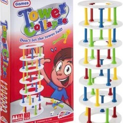 Grafix Vallende Toren | Behendigheidsspel Voor Kinderen En Volwassenen | Familiespel | Wie Is Het Meest Stressbestendig | Toren Van Pisa