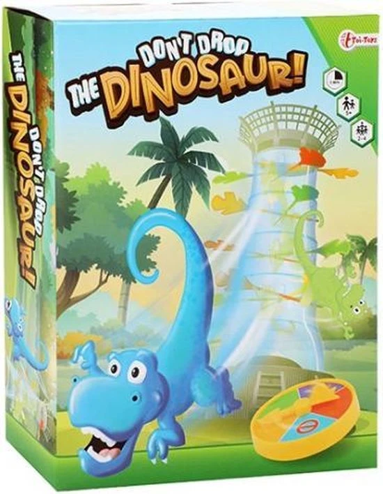 Toi Toys BV Red De Dino – Gezelschapsspel – Toren Van Pisa – Speelgoed – Spel – Kinderspeelgoed – Familiespellen – Familiespelletjes - Kinderspellen – Kinderen – Volwassenen