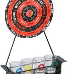 Merkloos Drankspel - Drank Spel - Drinkspel - Darten - Dartboard - Magnetisch Dart Board - Dartbord - Inclusief 4 Shot Glazen - Shots
