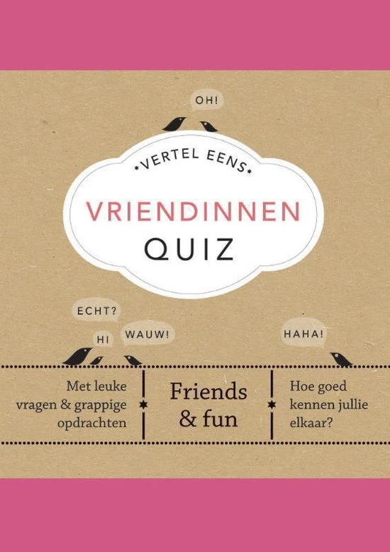 Elma Van Vliet Vertel Eens - Vriendinnen Quiz