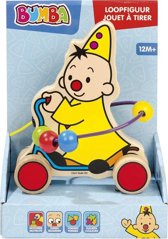 Bambolino Toys - Bumba Houten Trekfiguur - Educatief Speelgoed - Goed Voor De Motoriek - Afbeelding 4