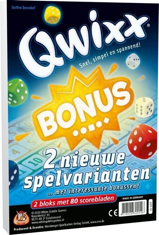 Merkloos Spellenset - 2 Stuks - Qwixx - Basisspel & Scoreblok Bonus - Afbeelding 6