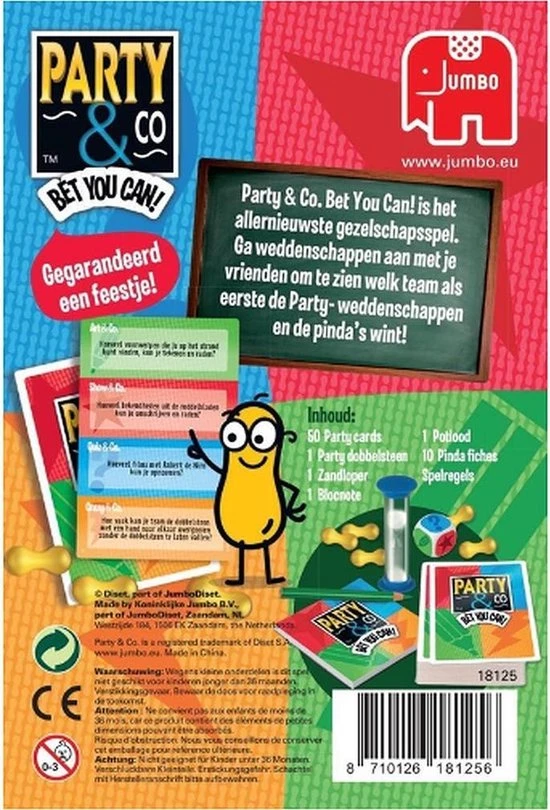 Jumbo Party & Co Bet You Can - Gezelschapsspel - Kaarten - Bordspel - Familie - Familiespel - Vrienden - Afbeelding 4